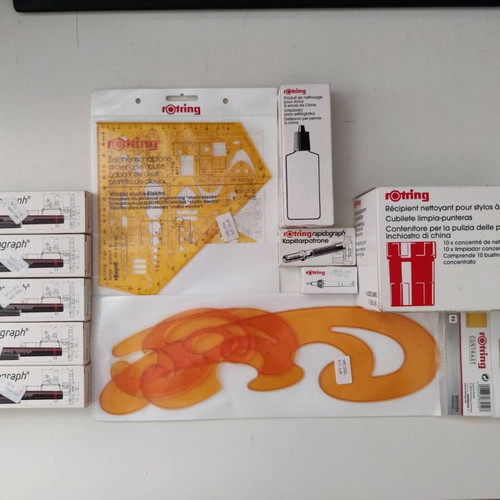 Rotring rapidograph set new with accessories bundle