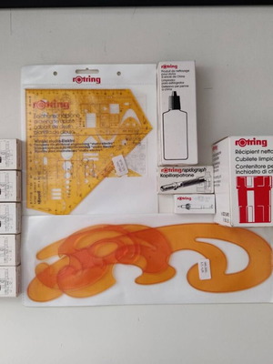 Rotring rapidograph set new with accessories bundle