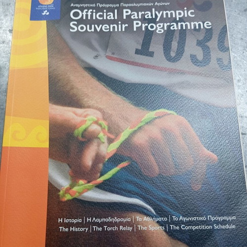 Official Paralympic Games 2004 souvenir programme like new