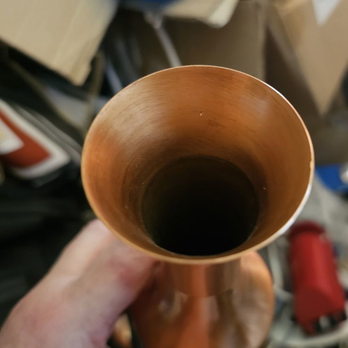 Vintage MCM copper decorative vase like new