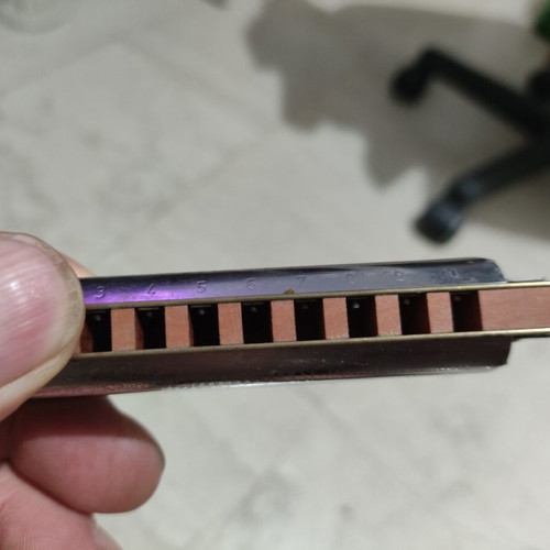 Hohner Marine Band Harmonica in Key F like new with original case