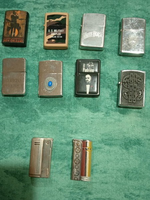 Lighter collection used, sold as a complete set