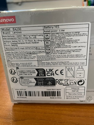 Lenovo A230 wireless earbuds new with Bluetooth 5.4 and active noise cancellation