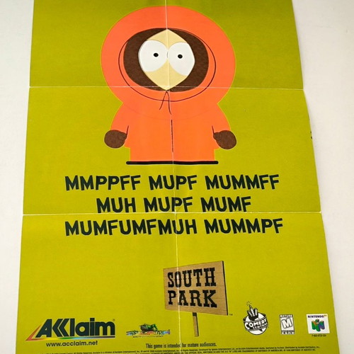 Shadowman / South Park poster used, double-sided design