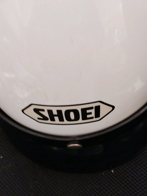 Shoei XS women's helmet used, white glossy collectible