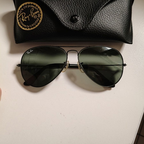 Ray Ban sunglasses used, black frame large