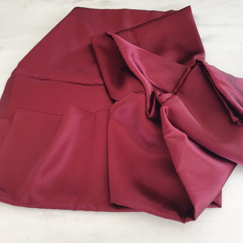 Satin fabric grenadine deep color 2 meters length 110 width new