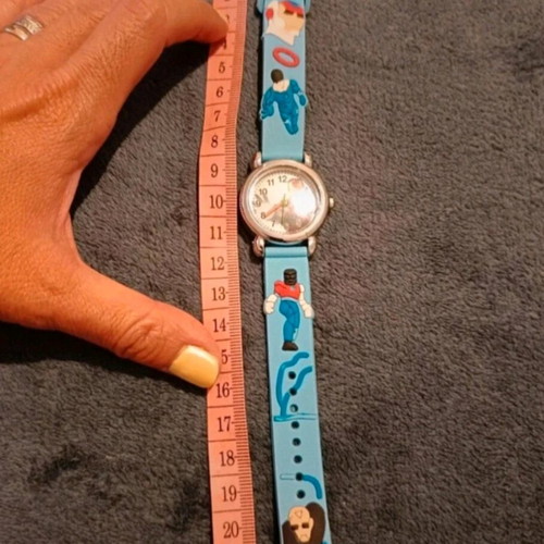 Ironman kids watch like new, turquoise