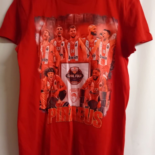 Olympiacos Basketball Final 4 2026 Collectible TShirt new