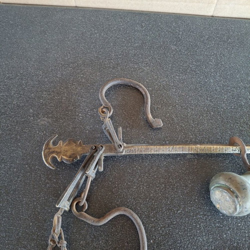Bronze Kantari 40 cm used Ottoman period with iron hooks