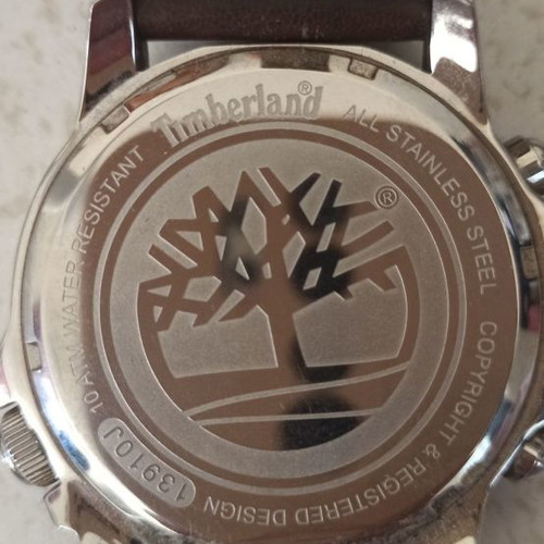 Timberland Campton men's watch used with Diloy elite leather strap