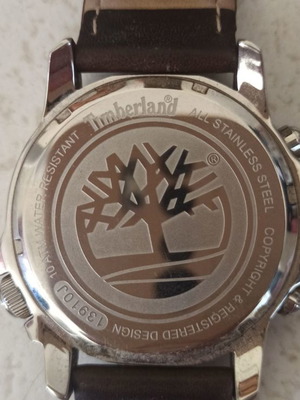Timberland Campton men's watch used with Diloy elite leather strap