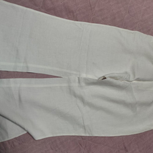 Linen pants white, like new, size L 40 12