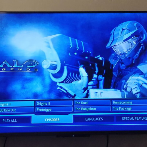 Halo Legends Blu-ray collection with Greek subtitles, like new