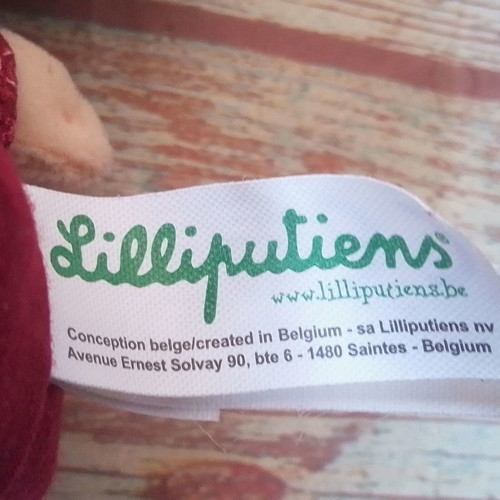 Lilliputiens three-faced plush doll used