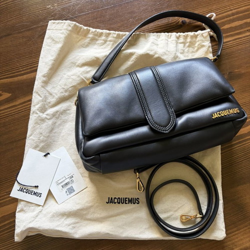 Jacquemus Bambimou black leather shoulder bag like new