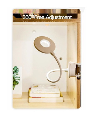 Rechargeable LED lamp with adjustable flexible arm, new