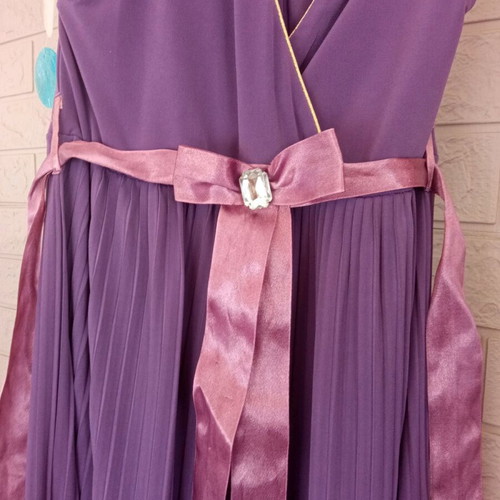Purple y2k midi women's summer dress off-shoulder like new