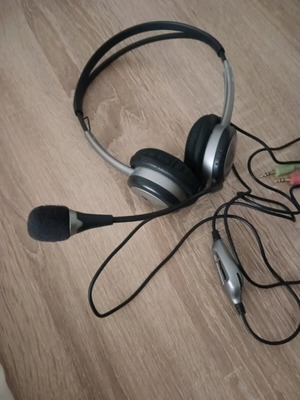 Genius wired headphones used with microphone