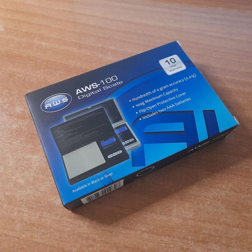 AWS-100 Digital Precision Scale 100 g x 0.01 g with 100 g Calibration Weight