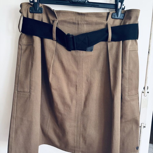 Scotch & Soda skirt with side pockets and elastic belt, beige