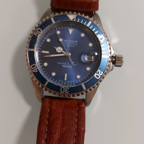 Orient Divers 100M automatic men's watch used vintage 1990