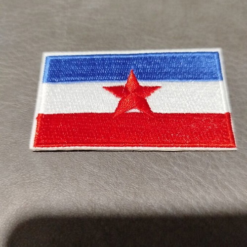 Yugoslavia flag patch new, embroidered collectible