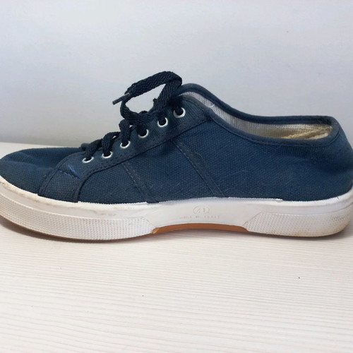 Μπλε sneakers από καμβά μεταχειρισμένα, μέγεθος 41, αθλητικά