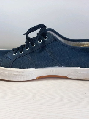 Μπλε sneakers από καμβά μεταχειρισμένα, μέγεθος 41, αθλητικά