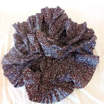 Floral skirt with large ruffles.
