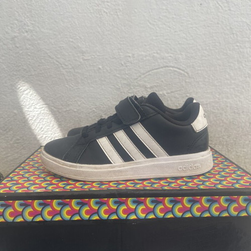 Adidas athletic shoes size 30 used, black