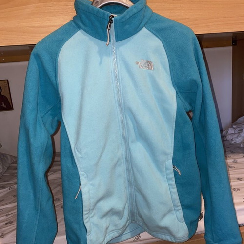 The North Face women's fleece like new, blue turquoise, size L