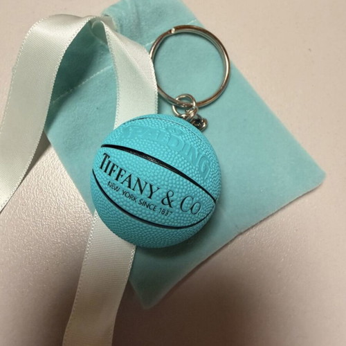 Tiffany & Co. Mini Basketball Keychain new, turquoise