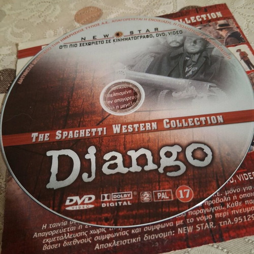Django DVD action movie in good condition with subtitles