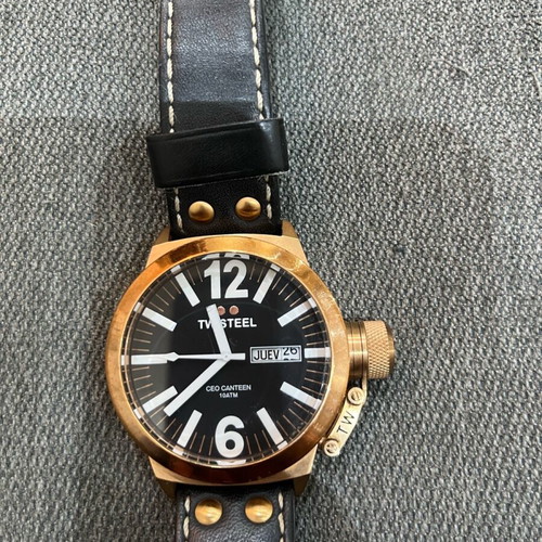 TW Steel black wristwatch used without box
