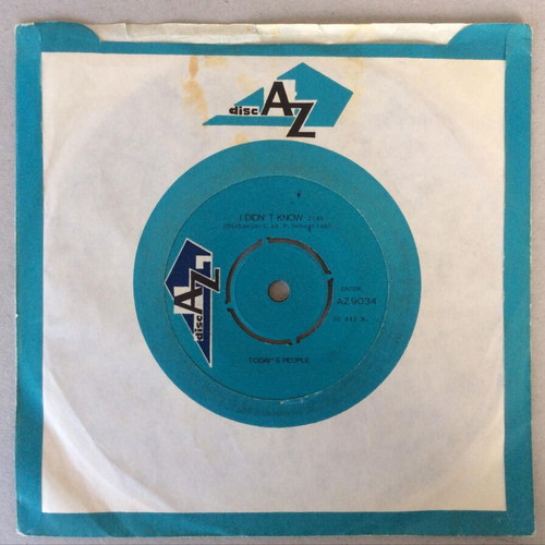 Today's People 45 RPM Vinyl Record like new
