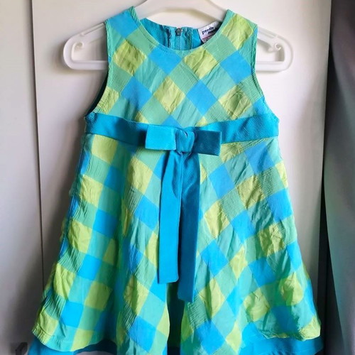 Piccolo Mondo dress for 2-year-old girl like new, made in Greece
