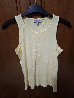 Yellow tank top used, size S