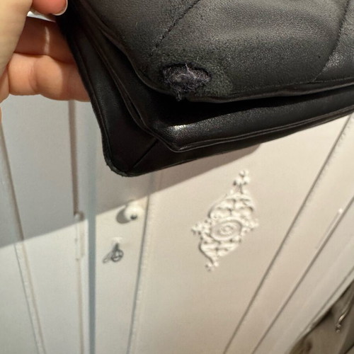 Pinko leather crossbody bag, black