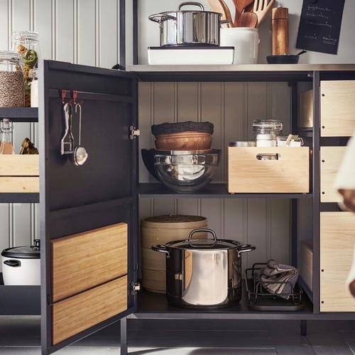 Ikea Aspinge kitchen new with sink and metal construction