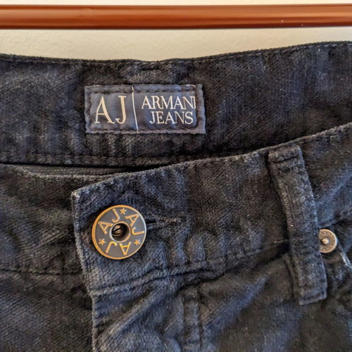 Armani Jeans men's pants used, velour cotton