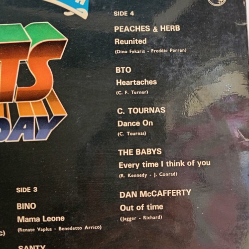 Hits Today vinyl record like new, old collectible