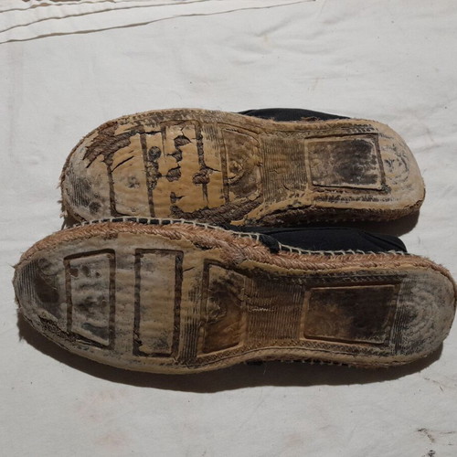Espadrilles men's casual black used size 44