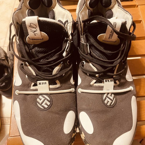 Adidas shoes like new, black and white, size US 13 / EU 48