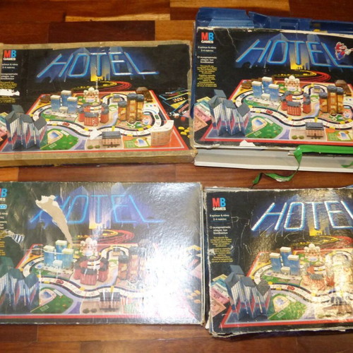 MB Hotel board games used, pack of 7 for spare parts