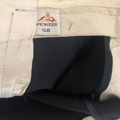 Pioneer gabardine suit pants blue like new, size 50