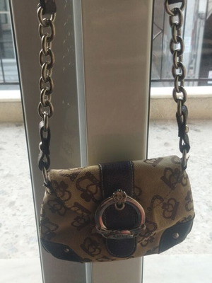 Kathy Van Zeeland vintage crossbody bag, beige and brown