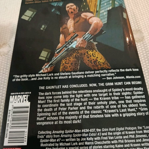 The Amazing Spider-Man Grim Hunt hardcover premiere edition like new