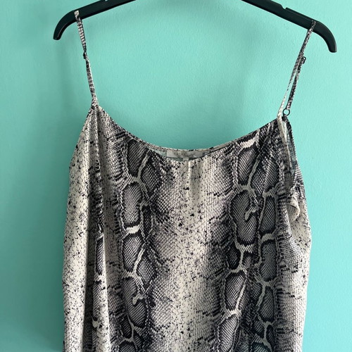 Snake satin top new, sizes M and XL