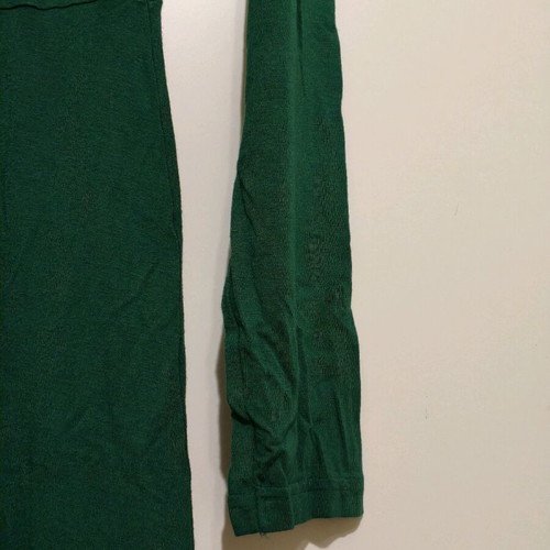 Green long wrap dress like new with long sleeves